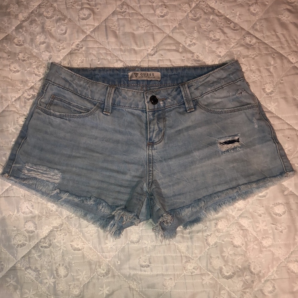 Guess Distressed Jean Shorts